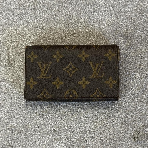 Louis Vuitton Monogram Port-Monnaie Trésor Wallet M61730 Brown Bifold - Picture 1 of 8